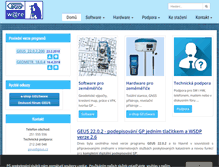 Tablet Screenshot of geus.cz